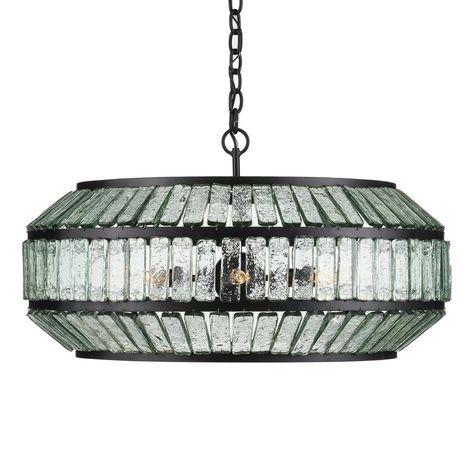 Centurion Chandelier | Currey & Company The Centurions, Farmhouse Traditional, Linear Chandelier, Black Chandelier, Chandelier Ceiling Lights, Light Chandelier, Glass Chandelier, Recycled Glass, Glazed Ceramic