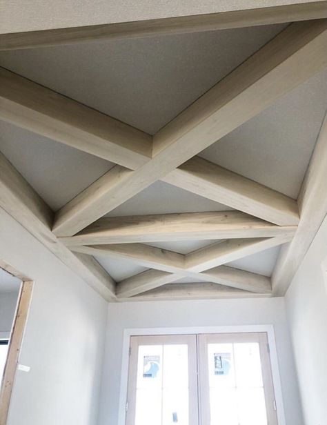 Wood Ceiling Design, Ceiling Beams Living Room, Coffered Ceiling Design, Box Beam Ceiling, Beams Living Room, Accent Ceiling, Ceiling Design Ideas, Wood Beam Ceiling, Ceiling Treatments