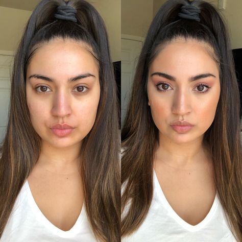 Before and After: Everyday Makeup. CCW! #makeup #beauty Channel Makeup, Makeup Ingredients, Moisturizing Concealer, Makeup Before And After, How To Match Foundation, Natural Foundation, Perfect Foundation, Foundation Concealer, Flawless Skin