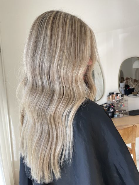 Dark Blonde And Light Blonde Highlights, Ashy Level 7 Blonde, Blonde Hair Color For Fall, Blonde Balayage Root Melt, Partial Blonde Highlights On Blonde Hair, Dimensional Cool Blonde, Blonde Highlights On Dirty Blonde Hair, Blonde Hair For Pale Skin, Low Lights In Blonde Hair