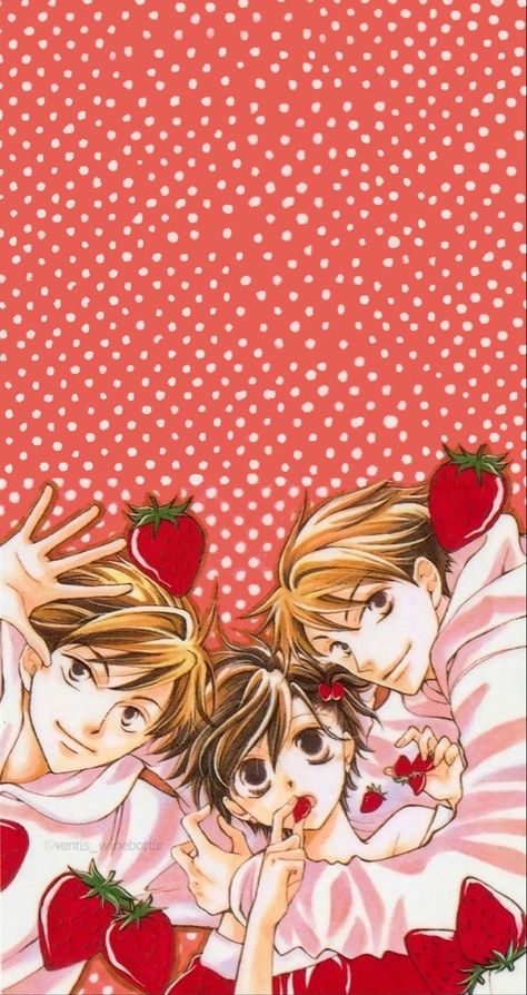 Ouran High School Host Club Lockscreen, Valentines Anime Wallpaper, Cute Anime Phone Wallpapers, Ohshc Wallpaper Desktop, Coloured Manga Wallpaper, Ouran High School Host Club Wallpaper Aesthetic, Ouran High School Host Club Poster, Ouran Host Club Wallpaper Iphone, Ohshc Wallpaper Aesthetic