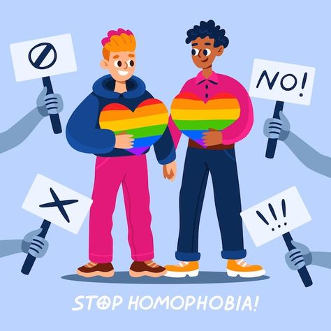 Vector gratuito mensaje de stop homofobi... | Free Vector #Freepik #freevector #homofobia #comunidad-lgbt #orgullo-gay #orgullo-lgbt Lgbtq Art, Lgbt Art, Pixar