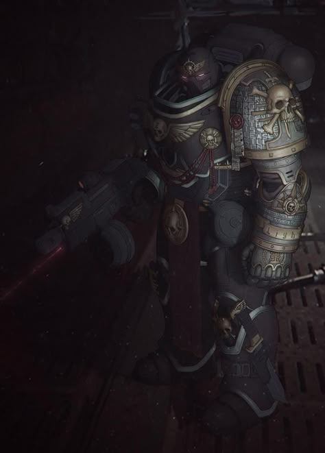 Ultramarine (?) at Deathwatch 40k Deathwatch Art, Black Space Marine, Deathwatch 40k Art, Space Marine Deathwatch, Deathwatch 40k Artwork, Warhammer 40k Deathwatch, Warhammer Deathwatch, 40k Deathwatch, Deathwatch 40k