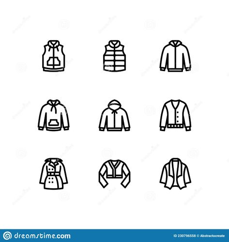 Blazer Illustration, Jacket Drawing, Sleeveless Coat, Preschool Letters, Simple Icon, Sleeveless Jacket, Shoe Lace Patterns, Shoe Lace, Instagram Highlight Icons