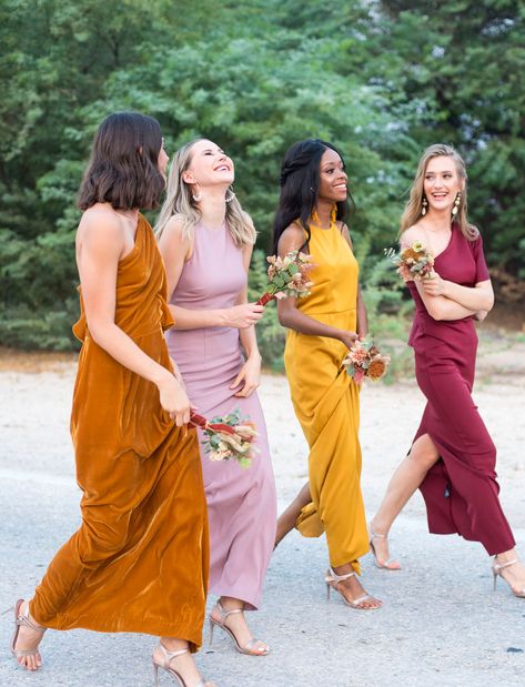 Arabian Spice Meets Rich Color in This Bohemian Wedding Inspiration - Green Wedding Shoes Jewel Tone Color Palette, Bohemian Bridesmaid Dress, Bohemian Bridesmaid, Fall Bridesmaids, Bohemian Wedding Decorations, Bridesmaid Dresses Boho, Bridesmaids Dress Inspiration, Fall Bridesmaid Dresses, Bohemian Wedding Inspiration