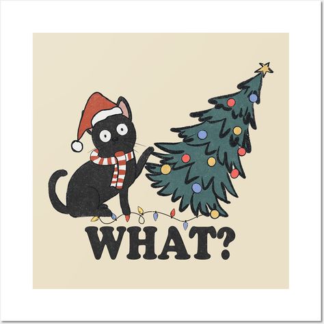 Christmas Tree Funny Black Cat Lights What -- Choose from our vast selection of art prints and posters to match with your desired size to make the perfect print or poster. Pick your favorite: Movies, TV Shows, Art, and so much more! Available in mini, small, medium, large, and extra-large depending on the design. For men, women, and children. Perfect for decoration. Christmas Tree Funny, Funny Black Cat, Cat Light, Black Cat, Extra Large, Favorite Movies, Tv Shows, Christmas Tree, Art Print