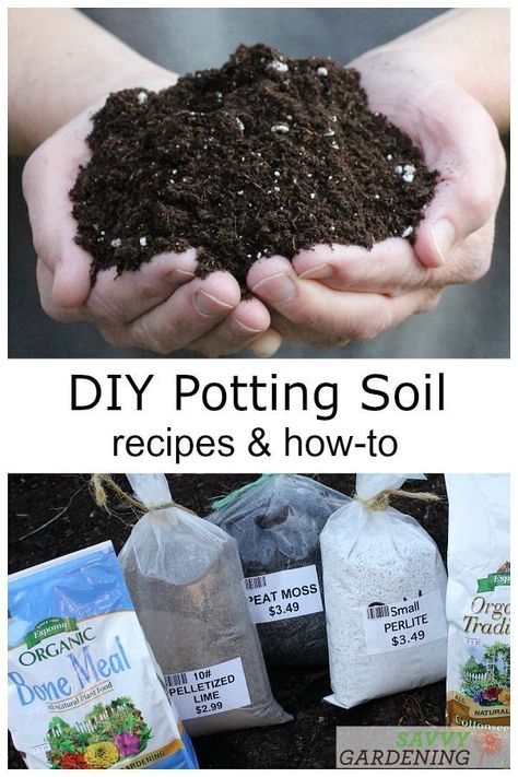 Diy Potting Soil, Garden Soil Mix, Seed Starting Soil, Diy Container Gardening, Container Garden Design, Recipes For, Seed Starter, Backyard Vegetable Gardens, Natural Fertilizer