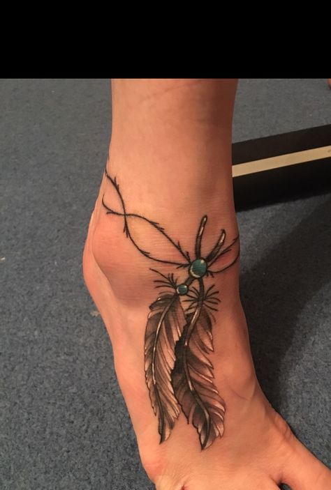 Feather anklet tattoo Feather Anklet Tattoos For Women, Feather Ankle Tattoo, Feather Anklet Tattoo, Feather Tattoo Ankle, Anklet Tattoos For Women, Anklet Tattoo, Indian Feather Tattoos, Ankle Bracelet Tattoo, Ankle Tattoo Designs