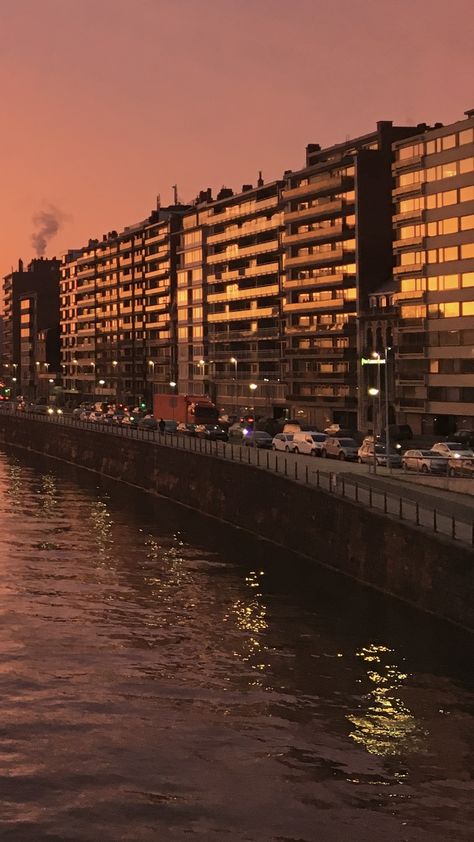 River Dock, Morning Sunset, Liege Belgium, Summer Bucket Lists, Summer Bucket, City Lights, Belgium, Cityscape, Bucket List