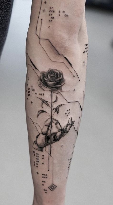 Geometric Line Tattoo, Traditional Tattoo Inspiration, Gamer Tattoos, Simple Tattoos For Guys, Realistic Tattoo Sleeve, Clever Tattoos, Wrist Tattoos For Guys, Forearm Tattoo Design, Geometric Tattoo Design