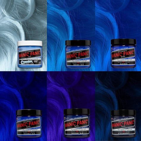 Blue Dye Hair, Manic Panic Mermaid, Hair Color Wedding, Manic Panic Blue, Manic Panic Colors, Manic Panic Hair Dye, Cool Hair Colors, Current Hair Trends, Manic Panic Hair