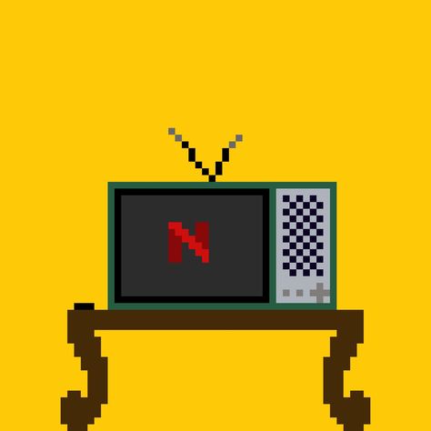 #pixelart #netflix Netflix Pixel Icon, App Icon, Movies To Watch, Pixel Art, Art