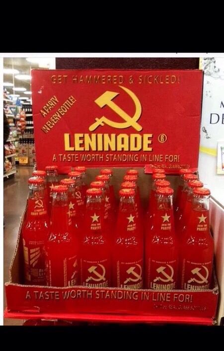 Leninade. A drink worth revolting for History Humor, Best Ideas, Humor, Drinks, History, Red, Humour