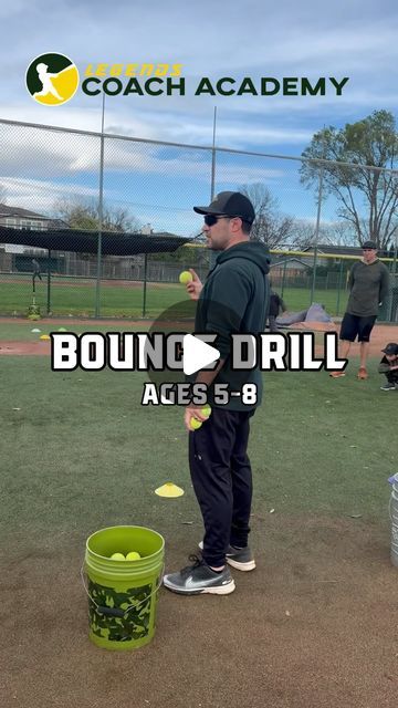 145K views · 3K likes | Legends Baseball & Softball on Instagram: "The Bounce Drill is a fun way to improve hand eye coordination.   Something happens at ages 6-7 and kids can start move in space and catch balls. This drill can accelerate the timeline!   #baseball #littleleague #homerun #travelball #summercamp #fun #baseballseason #littleleaguebaseball #softball #mlb #speedball #legendsbaseball #sports" Baseball Training Drills, Softball Camp, Baseball Workouts, Softball Drills, Baseball Drills, Softball Training, Little League Baseball, Speed Ball, Hand Eye Coordination