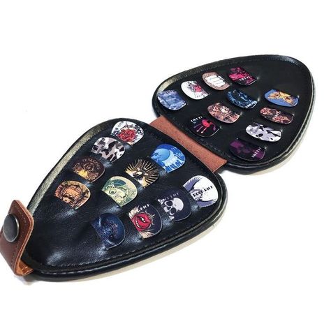 Guitar Pick Storage, Guitar Things, Bass Guitar Case, Guitar Holder, Guitar Pick Case, Guitar Pick Holder, Electric Guitar Case, Guitar Fingers, Guitar Obsession