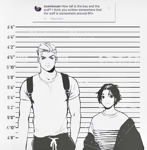 #Zpico #theboyandthewolf The Boy And The Wolf Manga, Mugshot Drawing, Size Difference Couple, The Boy And The Wolf, Wolf Comics, Wolf Artwork, Online Comics, Size Difference, The Wolf