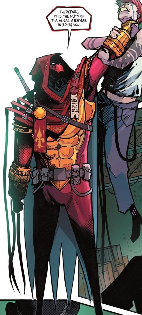 Dc Comics Azrael, Dc Azrael, Batman Azrael, Azrael Dc Comics, Dc Costumes, Comics Characters, Anti Hero, Arkham Asylum, Batman Beyond