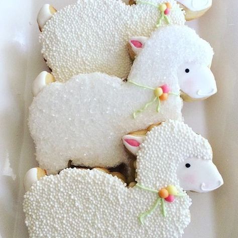 Lamb Cookies, Ramadan Cookies, Easter Sugar Cookies, Easter Lamb, Spring Cookies, Baby Cookies, Fancy Cookies, Creative Cookies, Beautiful Cookies