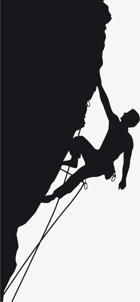 Climber Silhouette, Rock Climbers, Silhouette Png, Design Website, Text Design, Clipart Images, Png Transparent, Png Clipart, Png Image