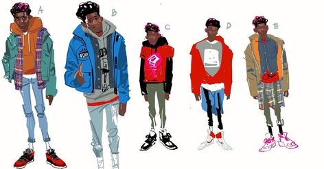 Clothing Concept Art, Spaider Man, Miles Morales Spiderman, Animation Character, Spiderman Artwork, Spider Art, Black Cartoon Characters, Marvel Fan Art, Dope Cartoon Art