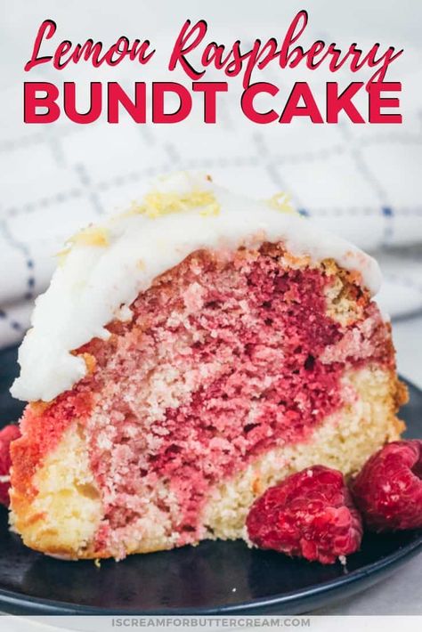 Lemon Raspberry Bundt Cake, Raspberry Bundt Cake, Raspberry Lemon Cakes, Buckwheat Cake, Nothing Bundt Cakes, Cake Base, Lemon Bundt Cake, Lemon Glaze, Cake Recipes From Scratch