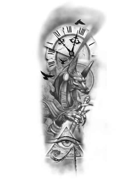 Catrina Tattoo, Egyptian Tattoo Sleeve, Anubis Tattoo, Men Tattoos Arm Sleeve, Men Tattoos, Forearm Tattoo Design, Cool Forearm Tattoos, Egyptian Tattoo, Arm Band Tattoo