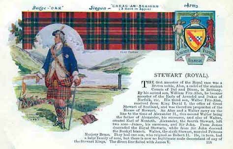 Clan Stewart, Ancestry Book, House Of Stuart, Clan Tartans, Vintage Scotland, Scotland History, Genealogy Chart, Scottish Ancestry, Great Scot