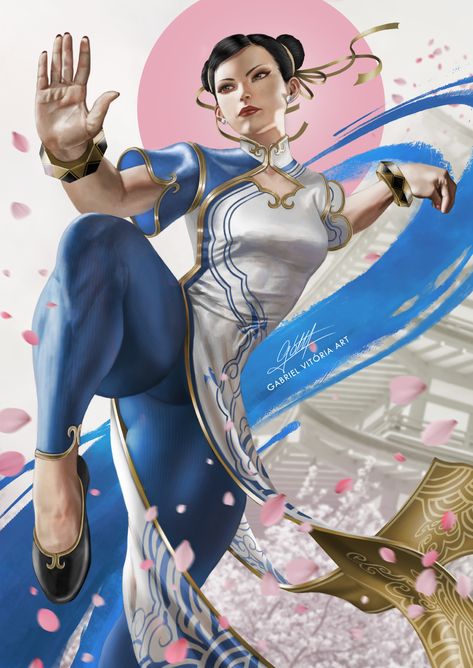 Street Fighter Game, Capcom Street Fighter, Fighter Art, Chun Li Street Fighter, Street Fighter Characters, Street Fighter Art, V Games, Games Art, Chun Li