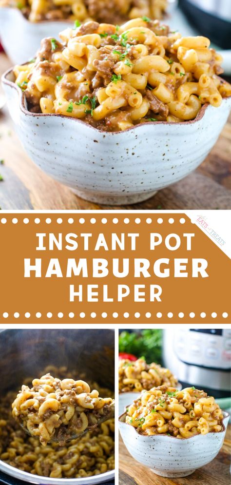 Instant Pot Cheeseburger Macaroni, Instant Pot Hamburger Helper, Cheeseburger Macaroni, Hamburger Helper Recipes, Pot Recipes Healthy, Homemade Hamburgers, Hamburger Helper, Dinner Recipes Easy Quick, Instant Pot Dinner Recipes