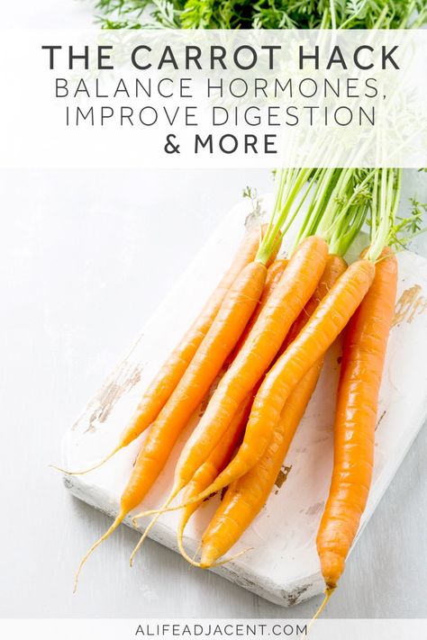 What if there was one simple thing you could do every single day to improve your overall health? Learn how eating raw carrots daily can improve your digestion, balance your hormones, lower your inflammation, promote weight loss & much more. Based on the research of Dr. Ray Peat. Includes recipe for hormone-balancing shredded carrot salad. #Health #RayPeat #HormoneHealth #Hormones #CarrotSalad Shredded Carrot Salad, Dr Ray Peat, Ray Peat, Hormone Diet, Eating Carrots, Balance Your Hormones, Raw Carrots, Unique Vegetables, Balance Hormones