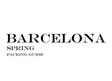 Barcelona spring packing guide. A capsule wardrobe designed for travel to Barcelona in the spring. We found 10 must-have items for travel to Barcelona, Spain. #vacationpacking #Barcelona #Spain #EuropePackingGuide Barcelona Travel Outfit, Barcelona In March, Day Trip Outfit, Spain Travel Outfits, Barcelona Spring, Travel Outfit Spring, Barcelona Summer, Summer Packing Lists, Spring Packing