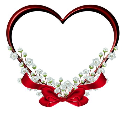 Photo Frame Heart, Heart Picture Frame, Heart Clip Art, Love Wallpaper Download, Free Clipart Images, Love Frames, Floral Border Design, Heart Pictures, Circle Frames