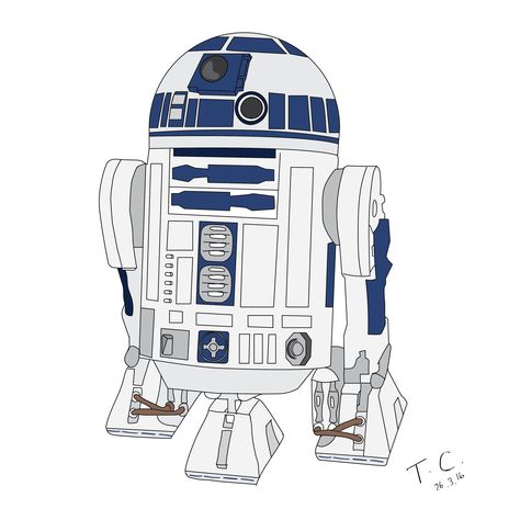 R2d2 Drawing, Starwars Drawings, R2d2 Art, Cards Painting, Draw Ideas, Star Destroyer, R2 D2, Star Wars Fan Art, Drawing Easy