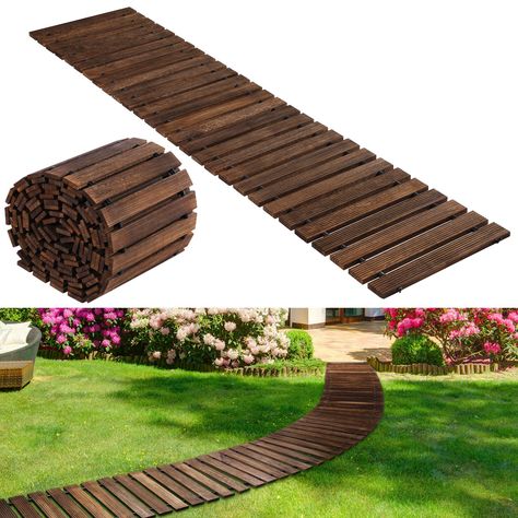 PRICES MAY VARY. 24ft Large Size: this garden walkway is about 24 ft/ 7.3 meter long, 17 inches/ 0.43 meter wide, and 0.39 inch/ 1 cm thick, whether winding through flower beds or leading to a cozy patio, our walkways provide ample coverage Non Slip and Study: our walkways are made of quality cedar wood, ensuring durability and natural beauty; It has a large load bearing capacity, is resistant to rot, cracking, UV rays, is not easy to fade, and can withstand the test of sunny or humid weather Re Garden Boardwalk, Beaches Wedding, Outdoor Walkway, Patio Pavers, Cozy Patio, Garden Walkway, Outdoor Decor Backyard, Garden Pathway, Yard Design