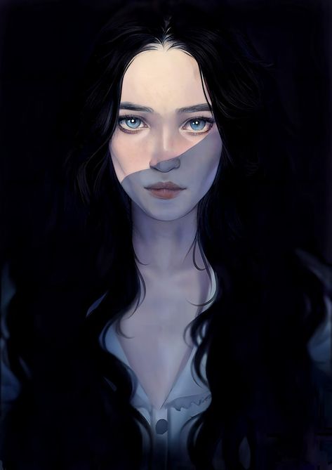 Ashara Dayne, Lyanna Stark, Asoiaf Art, Book Inspiration, Nara, Character Portraits, Fantasy Character Design, Dark Fantasy, Tarot Cards