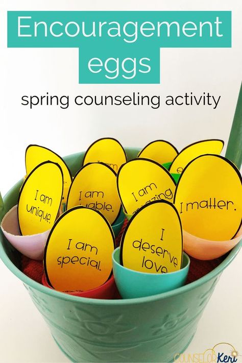 Grab some plastic eggs, and you've got tons of spring counseling activities! Your students will love these activities and lessons that are perfect for small groups, individuals, or classroom guidance. School Social Work Activities Elementary, Spring Social Emotional Activities, Counseling Activities For Kids, Coping Skills List, Counseling Classroom, Activities For Elementary Students, Group Therapy Activities, Counseling Tools, School Counseling Lessons