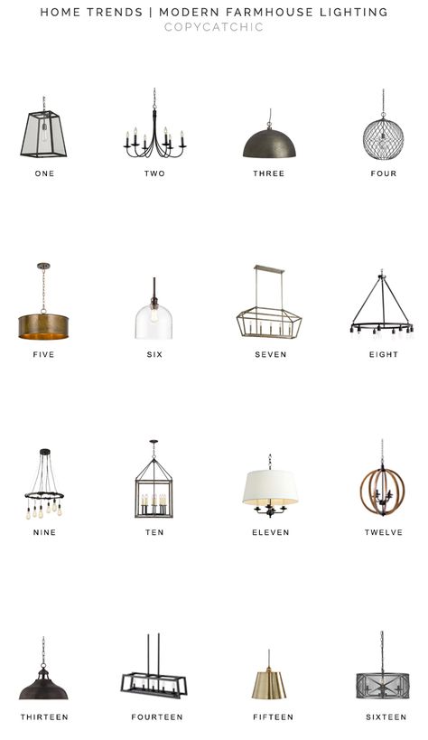 Our fave modern farmhouse lighting picks by Copy Cat Chic luxe living for less budget home decor 16 of our favorite farmhouse and chandeliers and pendants Modern Farmhouse Lighting Fixtures, Industrial Farmhouse Lighting, Farmhouse Living Room Lighting, Modern Farmhouse Chandelier, Budget Home Decor, Farmhouse Style Lighting, Modern Farmhouse Lighting, Farmhouse Light Fixtures, Kitchen Pendant