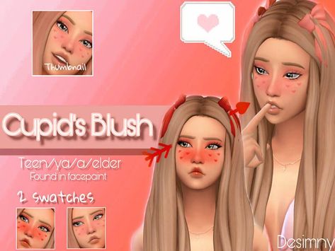 Sims 4 Blush facepaint Blush Paint, Sims 4 Nails, Los Sims 4 Mods, The Sims 4 Skin, Sims 4 Anime, Sims 4 Mm Cc, Sims 4 Cc Makeup, Sims 4 Body Mods, Sims 4 Cc Skin