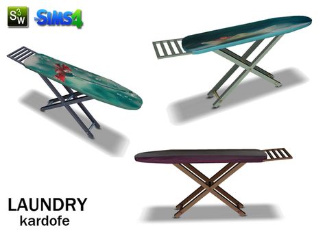 kardofe_Laundry_Ironing Board Cc Sims, Ironing Board, Sims 4 Houses, Sims Mods, Sims 4 Cc, The Sims Resource, Sims 4 Mods, Sims Resource, Sims 3