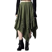 Asymmetrical Skirt Pattern, Goth Skirts, Unique Skirts, Skirt Images, High Low Skirt, Asymmetrical Skirt, Lace Overlay, Women Lace, Gothic Fashion