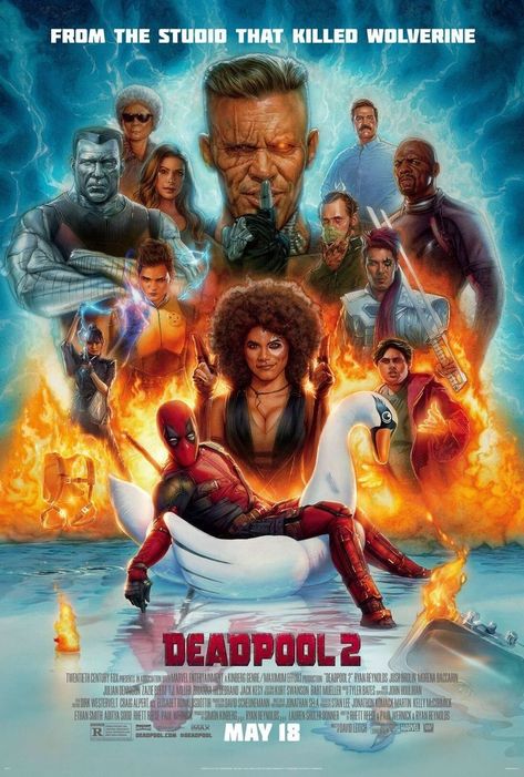 Deadpool 2 Poster, Deadpool 2 Movie, Tam Film, Film Marvel, Deadpool 2, Morena Baccarin, Dead Pool, Nicholas Hoult, 2018 Movies