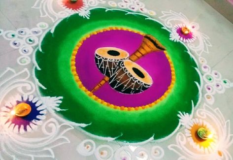 Big Rangoli Designs For Sankranthi, God Rangoli Designs Latest, Rangoli Designs For Sankranthi, Wedding Rangoli, God Rangoli, Sankranthi Rangoli, Rangoli Photos, Rangoli Designs For Competition, Traditional Rangoli