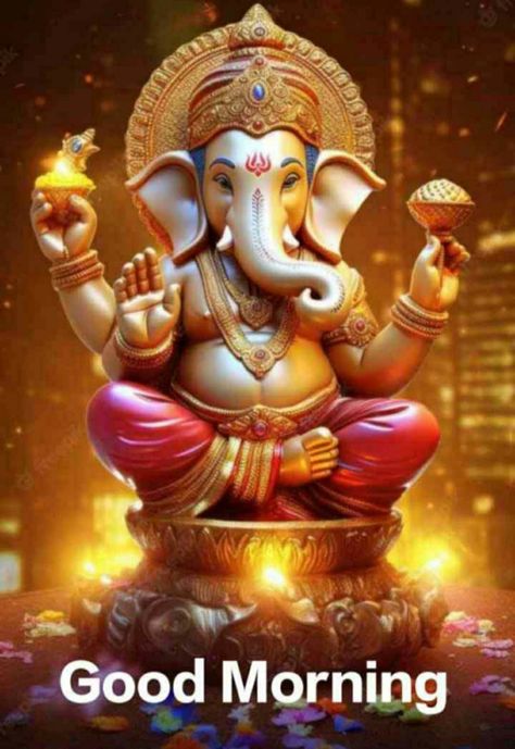 Good Morning Ganesh Ji, Gm Wednesday, Beautiful Good Morning Wishes, Good Night Friends Images, Happy Good Morning Images, Morning Friday, God Photos, Morning Msg, Peacock Pictures