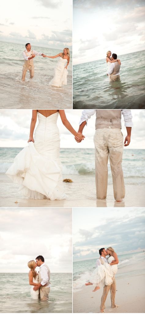 Beach wedding pictures. Absolutely PERFECT! Duggar Wedding, Beach Wedding Ceremony, Wedding Photography Pricing, Beach Wedding Photos, Beach Wedding Photography, Destination Wedding Locations, Fun Wedding Photography, Shooting Photo, Photo Couple