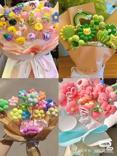 Mochi Shop, Plush Flower, Clay Crafts For Kids, Polymer Clay Gifts, Desain Quilling, Diy Air Dry Clay, Tanah Liat, Clay Diy Projects, Diy Resin Crafts