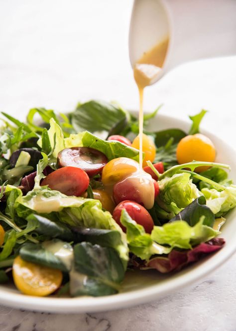 All you need is honey, Dijon mustard, olive oil and cider vinegar to make a beautiful classic Honey Mustard Dressing. Total crowd pleaser! Honey Mustard Salad Dressing, Mustard Salad Dressing, Recipetin Eats, Honey Mustard Dressing, Ambrosia Salad, Honey Mustard Sauce, Salad With Sweet Potato, Eat Salad, Mustard Dressing