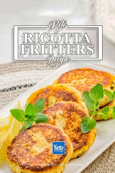 This Keto Ricotta Fritters Recipe with Parmesan is Super Easy to Make and Delicious. Cheese Fritters Recipe, Cheese Fritters, Ricotta Fritters, Fritters Recipe, Ricotta Recipes, Light Meals, Keto Cheese, Fritter Recipes, Brunch Dishes