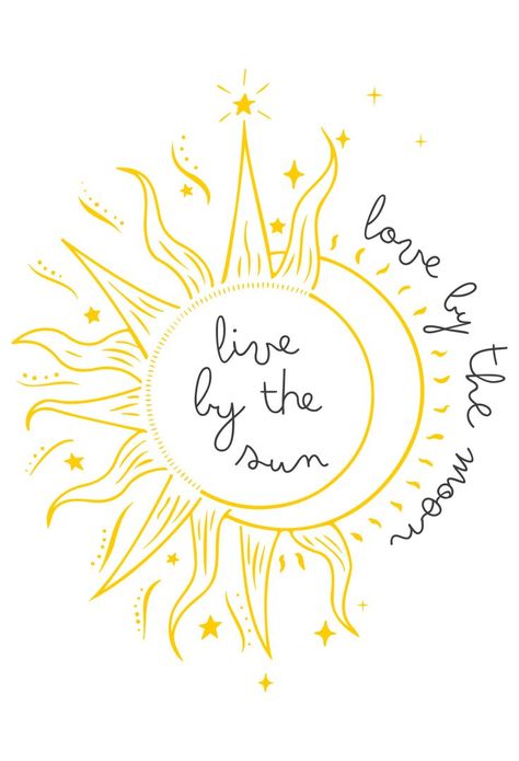 Moon And Sun Painting, Moon Sun Tattoo, Sun Drawing, Love By The Moon, Sun Painting, Sun And Moon Drawings, Moon Logo, Bestest Friend Quotes, Cute Sun