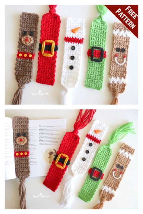 10+ Christmas Bookmark Crochet Patterns Crochet Christmas Party Favors, Crochet Christmas Bookmarks Free Patterns, Crochet Christmas Tags, Christmas Crochet Bookmark, Crochet Christmas Bookmark, Holiday Crochet Patterns Free, Crochet Christmas Ornaments Free Pattern, Crochet Bookmarks Free Patterns, Easy Crochet Bookmarks