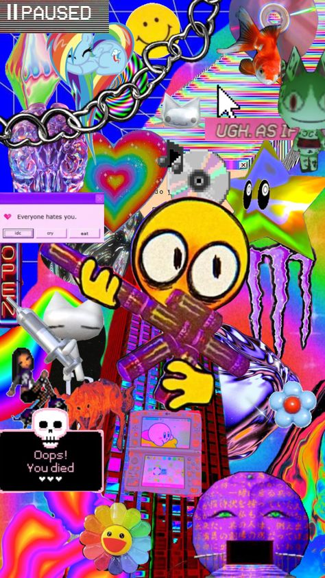 My eyes are bleeding #hyperpop #breakcore #wallpaper Neon Hyperpop Aesthetic, Hyperpop Playlist Cover, Breakcore Aesthetic Wallpaper, Hyperpop Background, Hyperpop Aesthetic Wallpaper, Pastel Gore Wallpapers, Breakcore Wallpaper, Hyperpop Pfp, Late 2000s Nostalgia